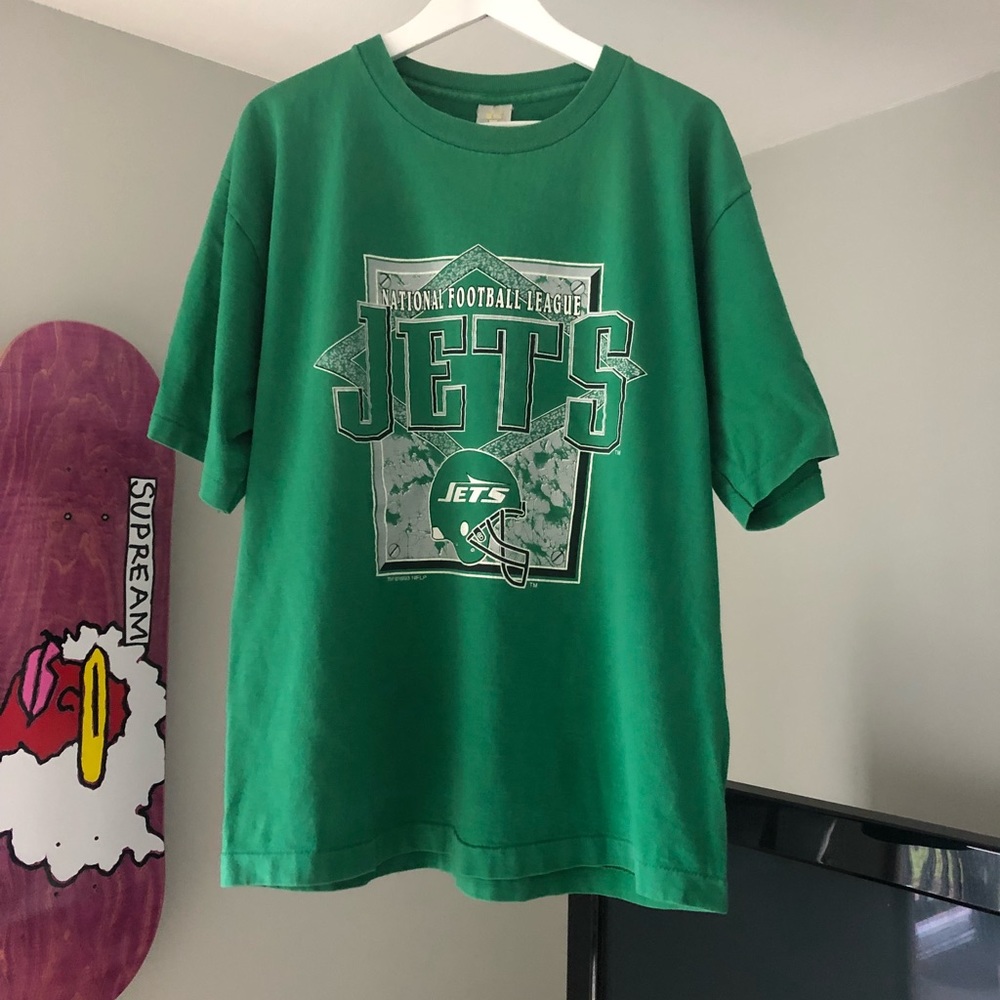 Vintage Jets 1993 NFL Single Stitch T-Shirt XL